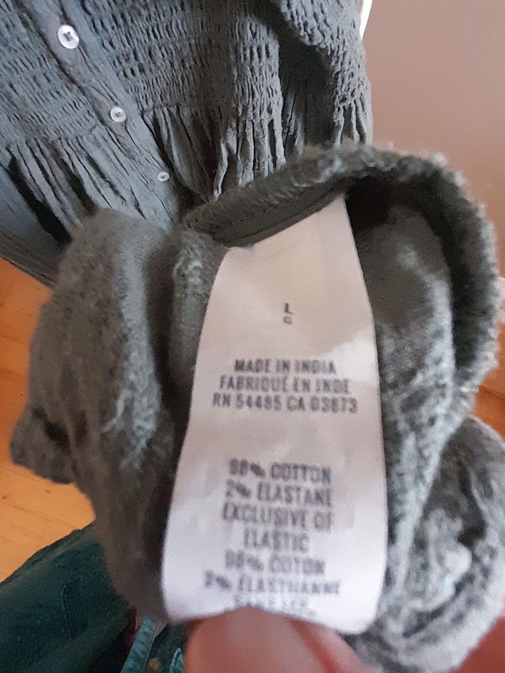 aerie Dusty Green Tie‑Shoulder Smocked Maxi Dress - Picture 8 of 8